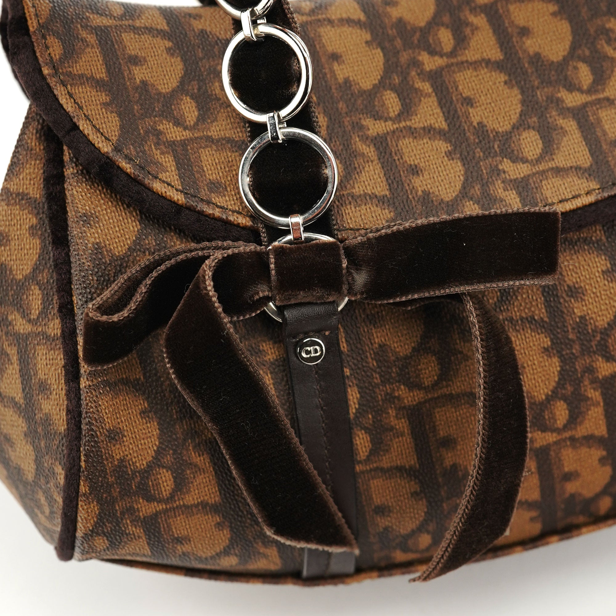Brown Trotter Monogram Shoulder Bag