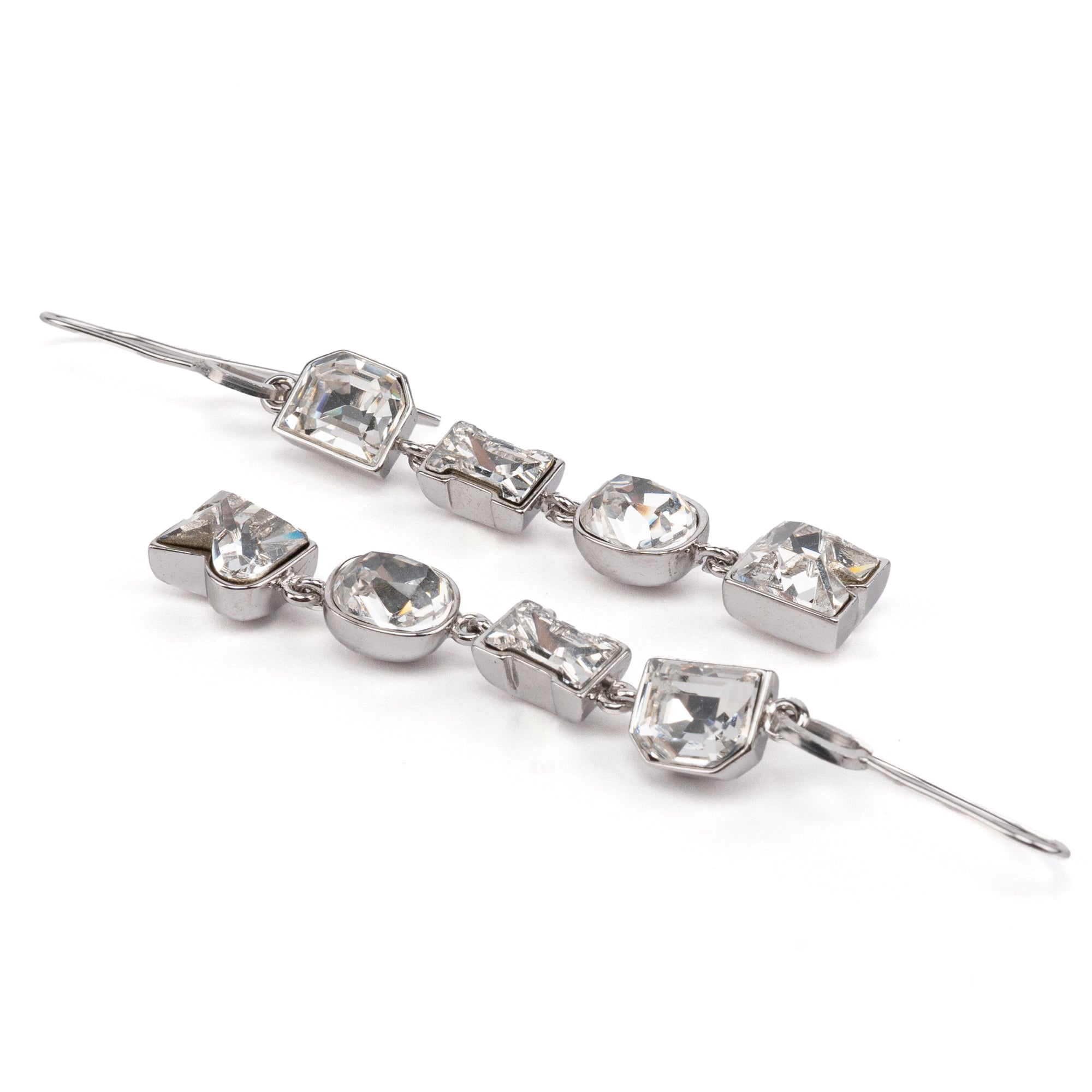 Crystal Dior Logo Earrings