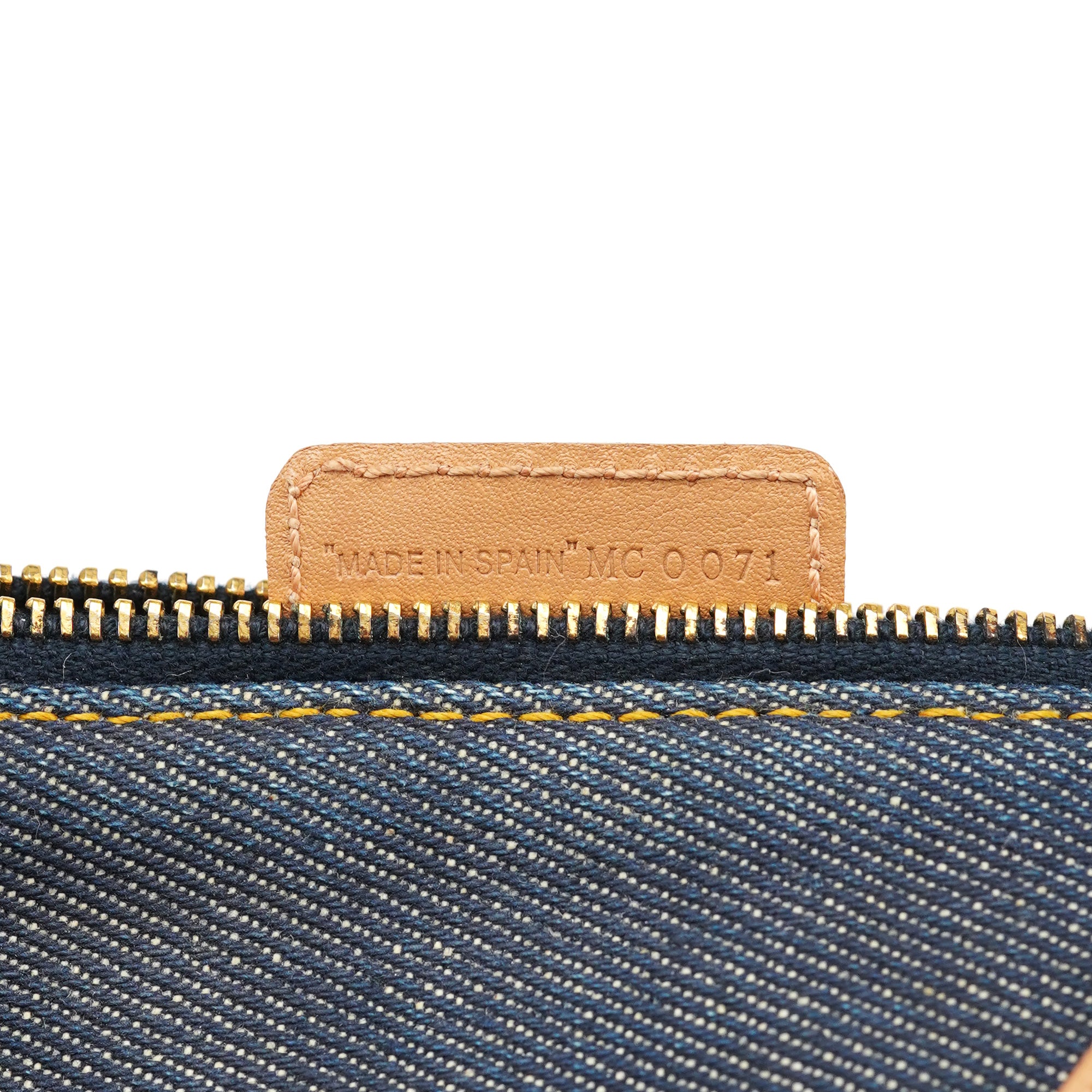 Navy Denim Mini Saddle Shoulder Bag