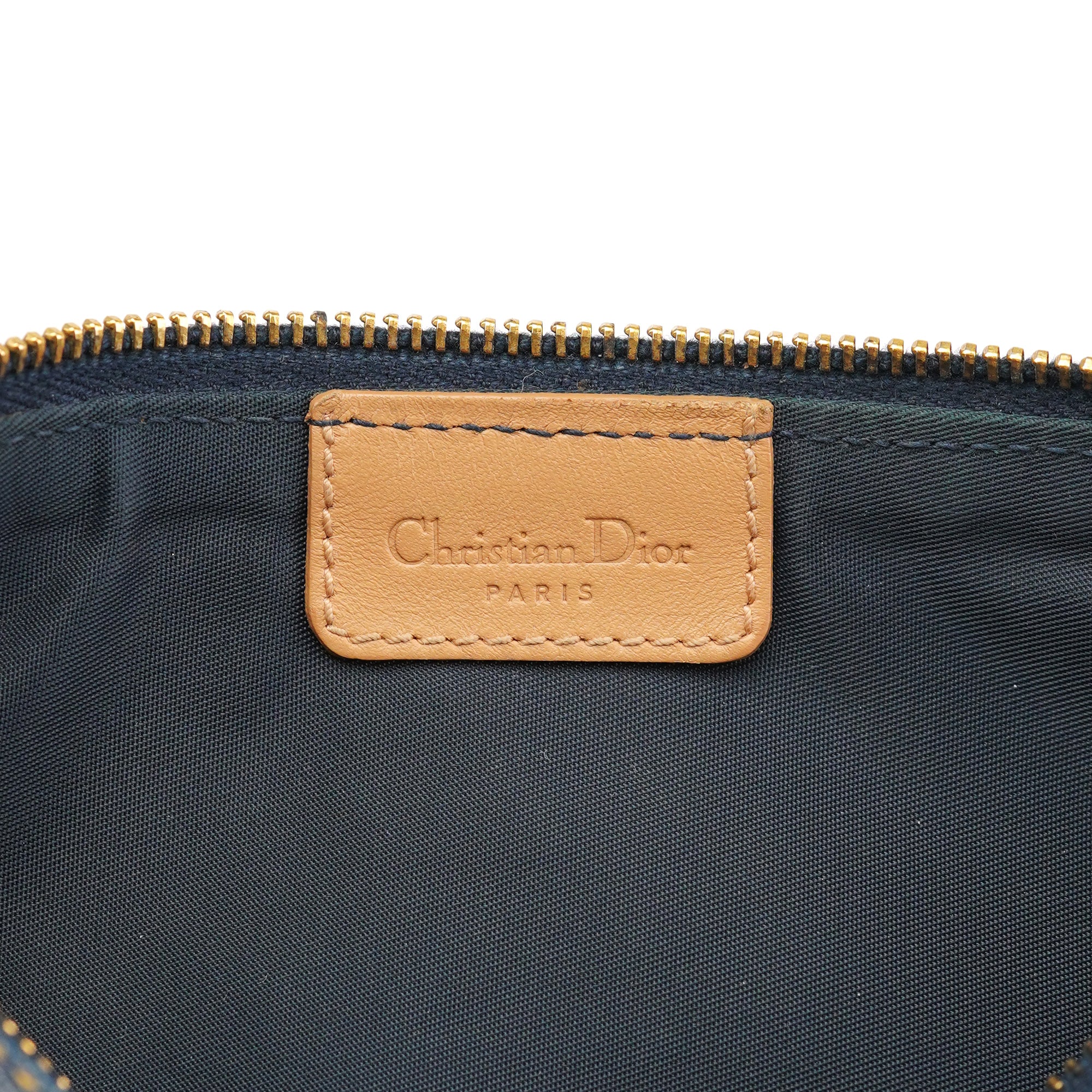 Navy Denim Mini Saddle Shoulder Bag