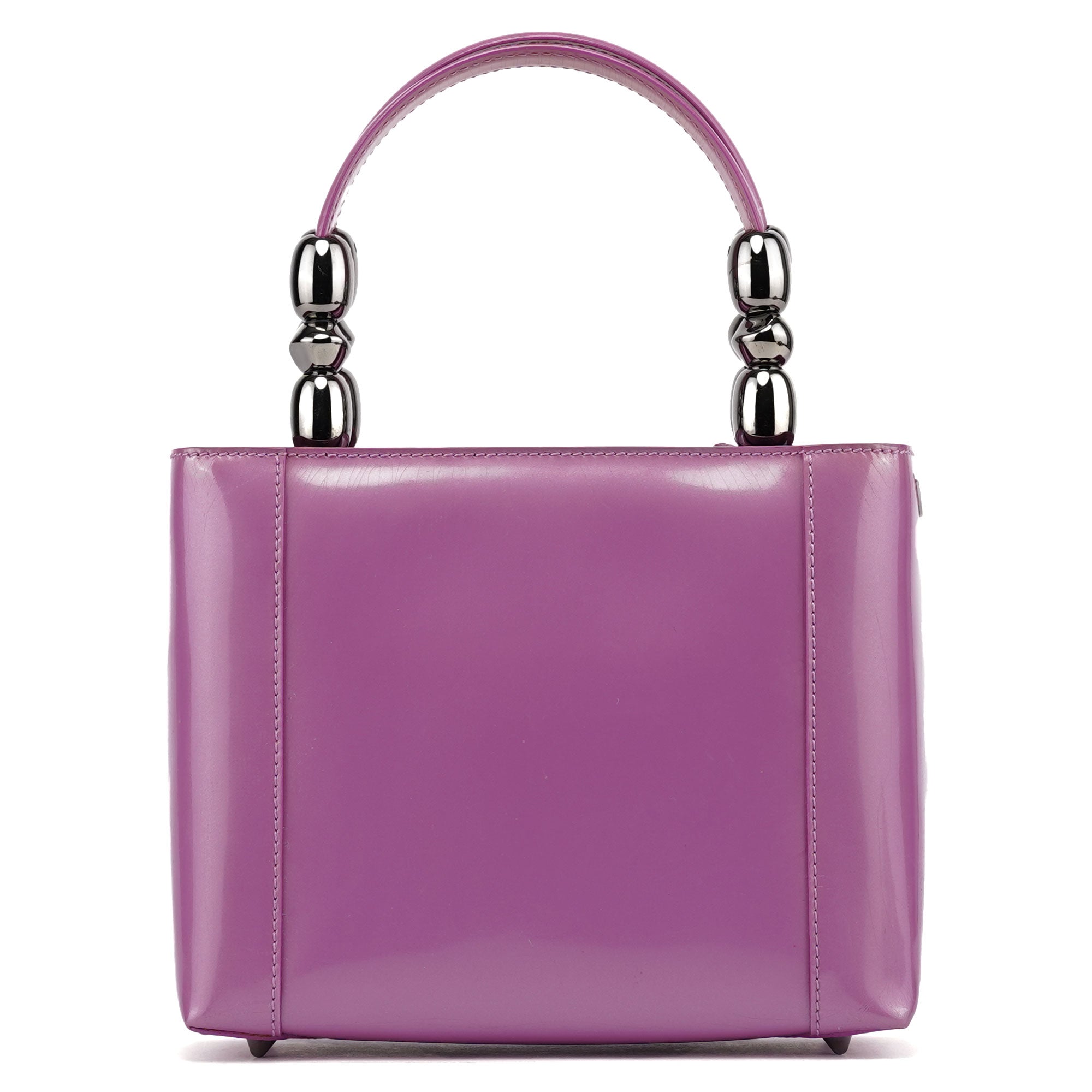 Pink Patent Leather Mini Tote Bag