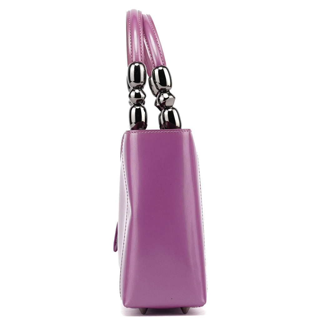 Pink Patent Leather Mini Tote Bag