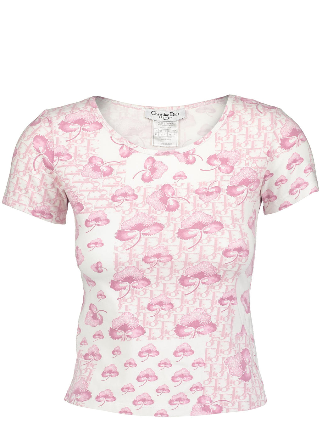 Pink Trotter Monogram Girly T-Shirt IT44
