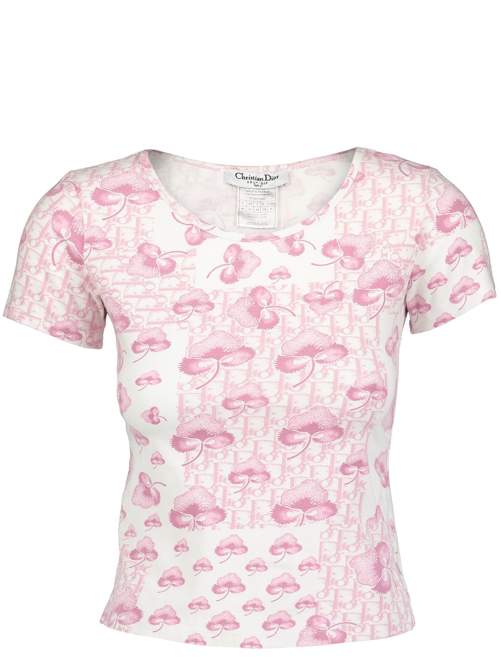 Pink Trotter Monogram Girly T-Shirt IT44