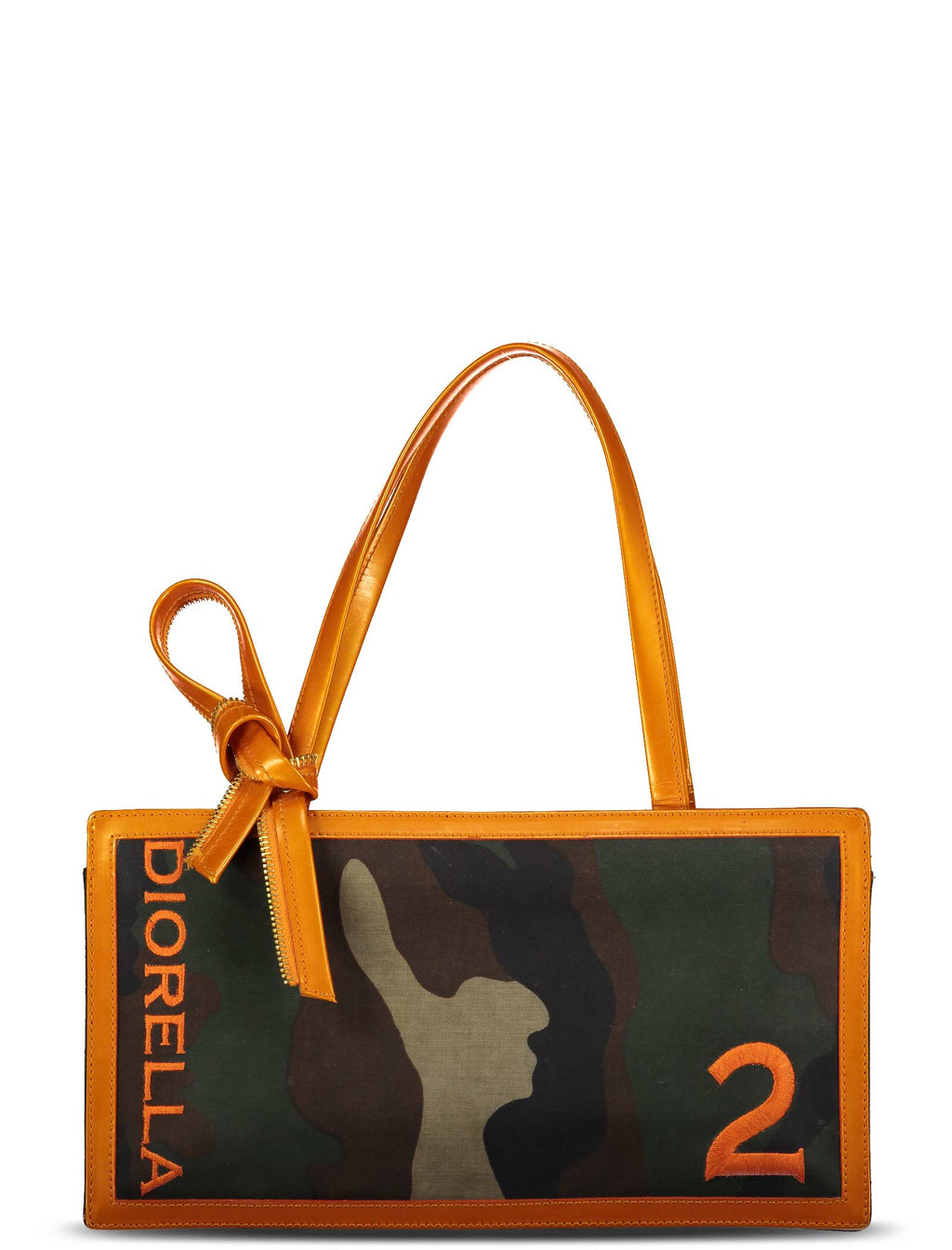 Spring 2001 Orange Camo Diorella Tote Bag