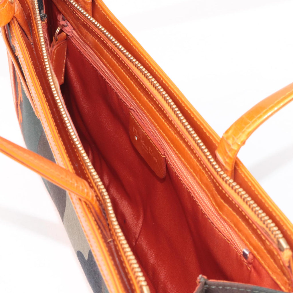 Spring 2001 Orange Camo Diorella Tote Bag