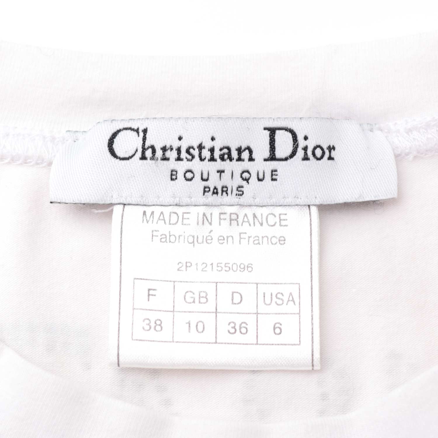 Spring 2002 J'adore Dior Crystal Shirt