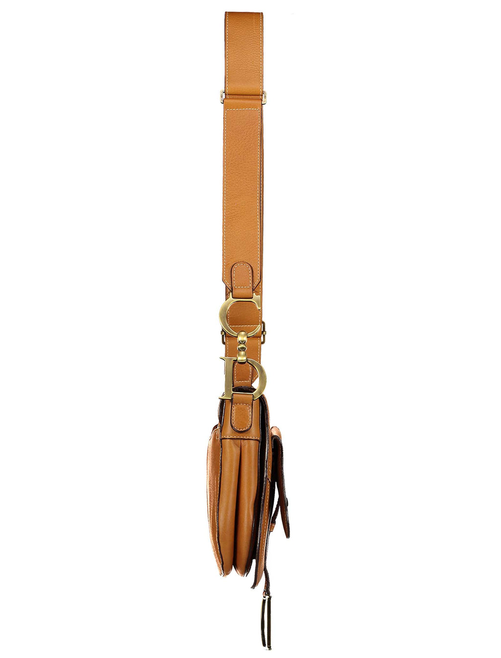 Tan Leather Saddle Bag