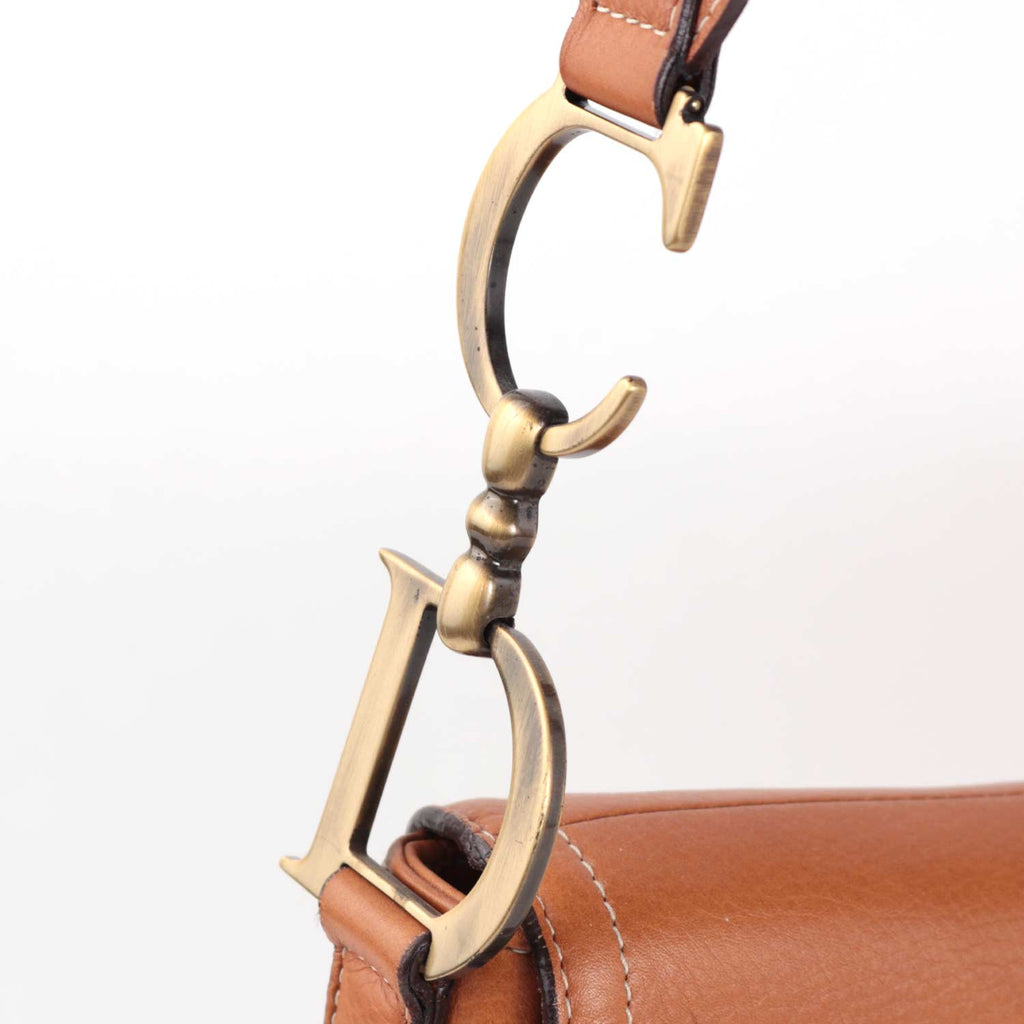 Tan Leather Saddle Bag
