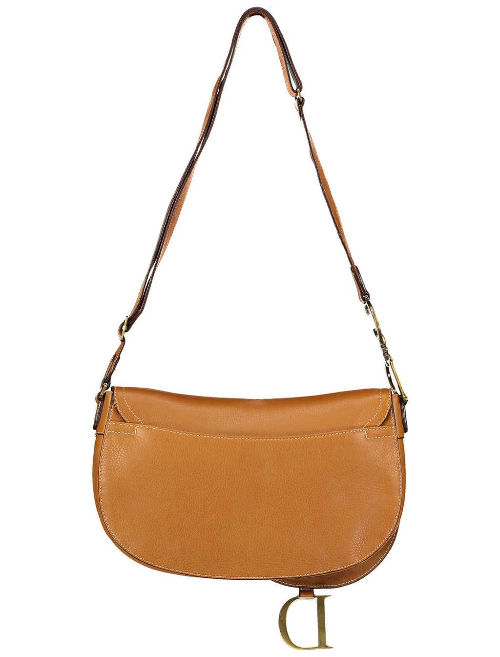 Tan Leather Saddle Bag