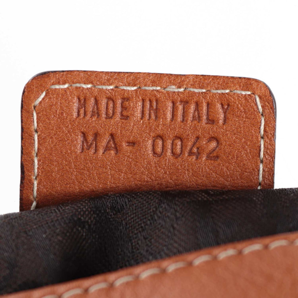 Tan Leather Saddle Bag