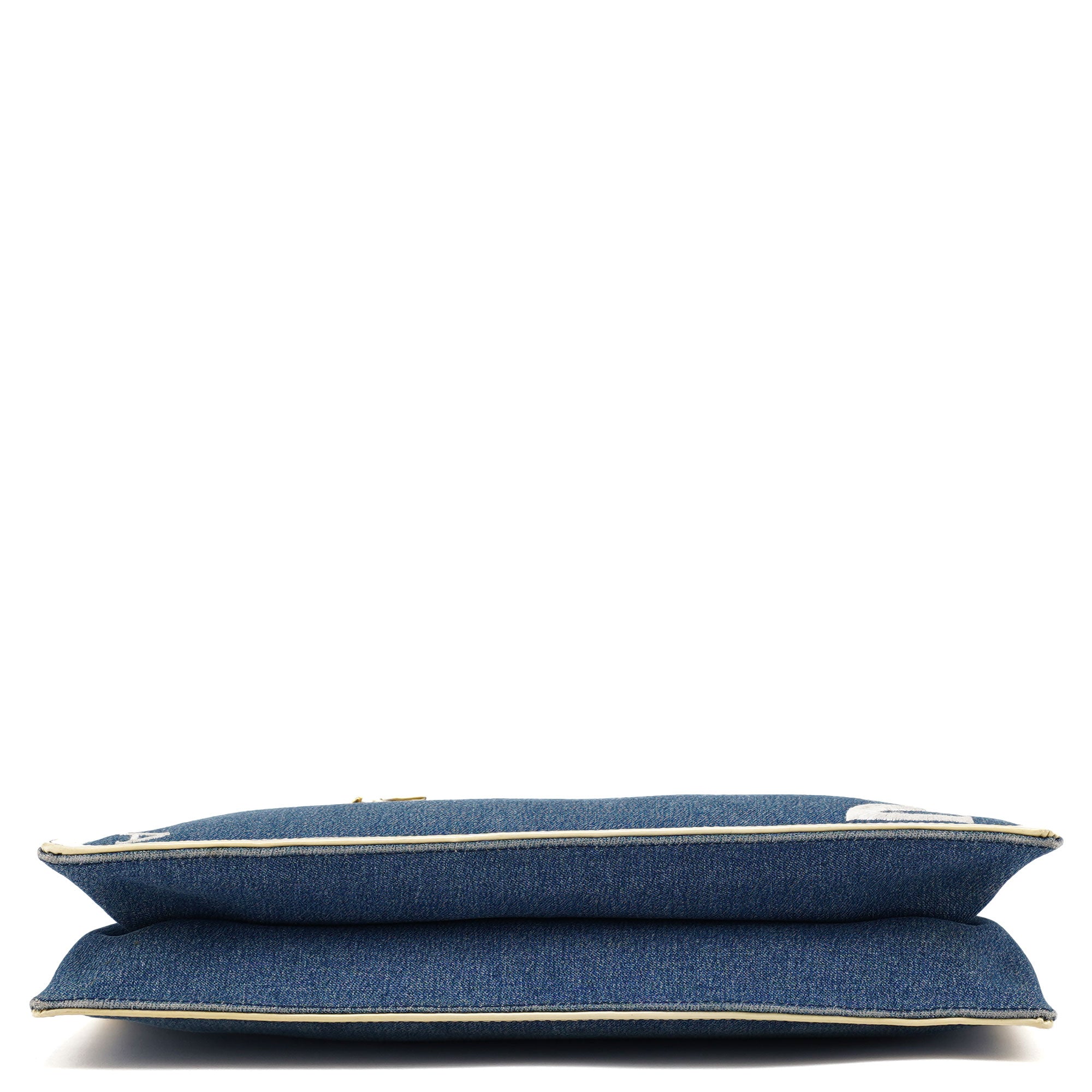 Yellow Navy Denim Diorella Tote Bag