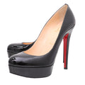 Christian Louboutin Black Bianca Platform Pumps 37.5