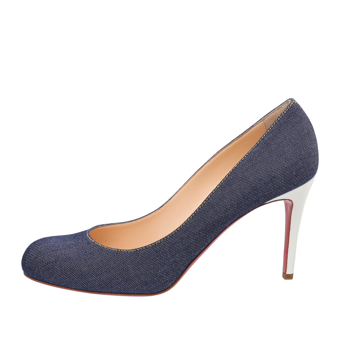 Christian Louboutin Blue Denim Simple Pumps 41