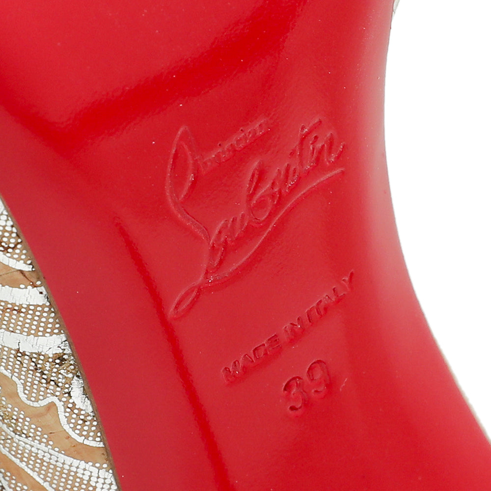Christian Louboutin Bicolor Iriza Metallic Pump 39