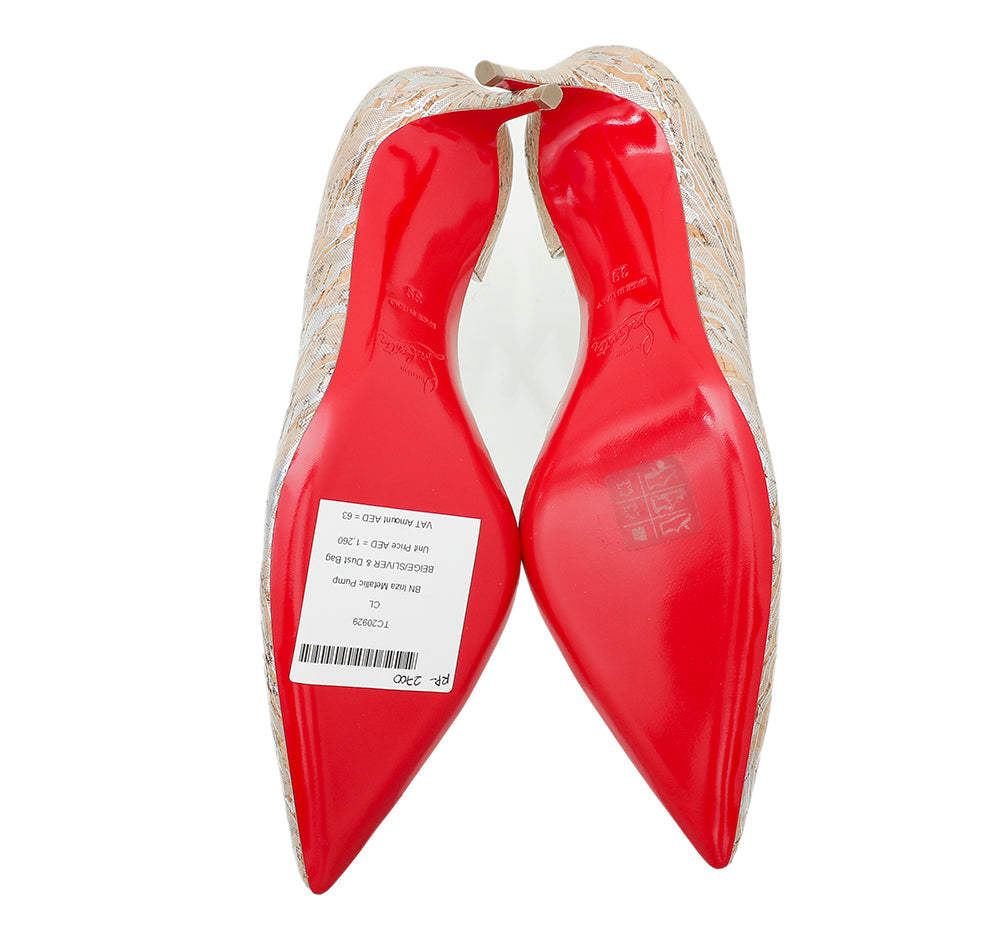 Christian Louboutin Bicolor Iriza Metallic Pump 39