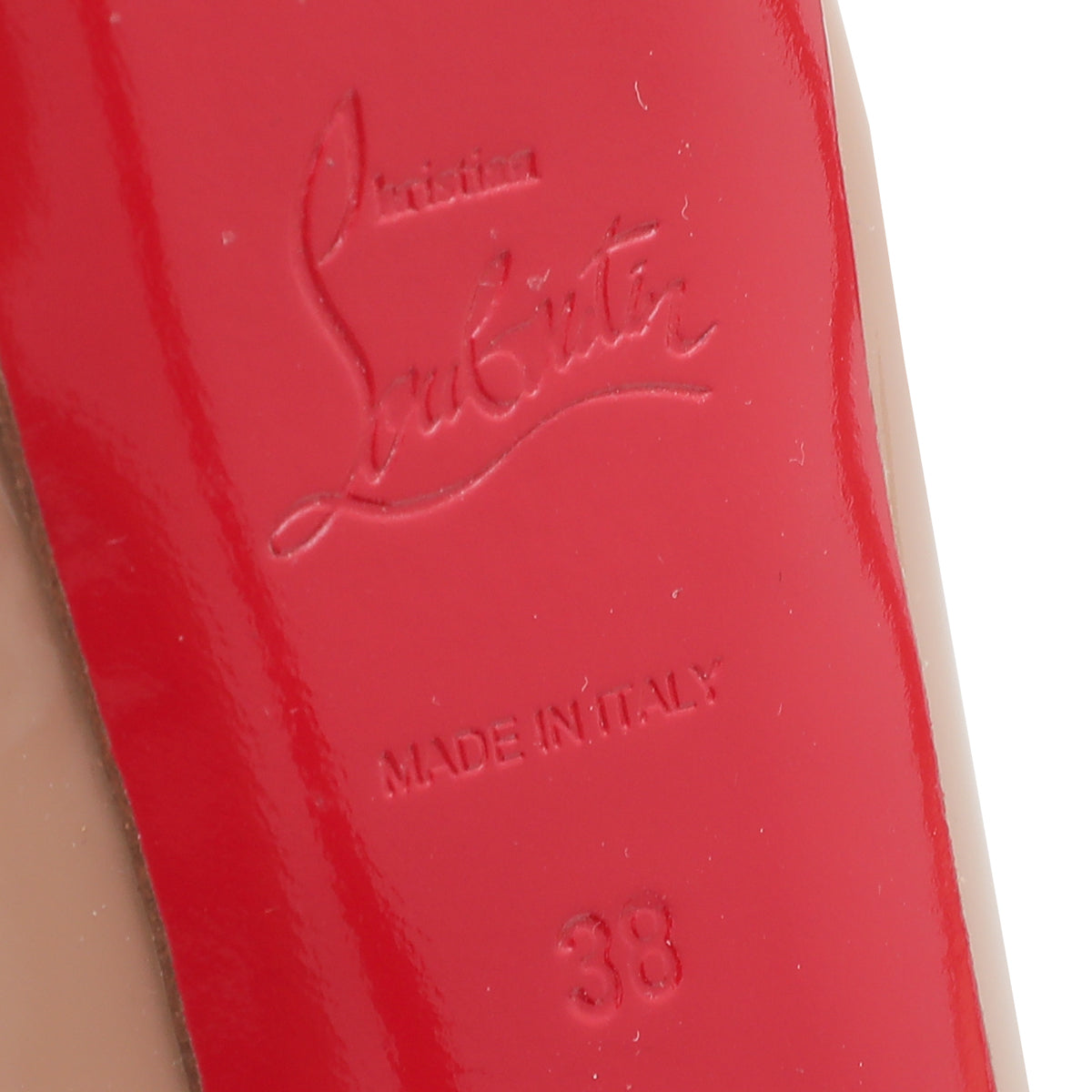 Christian Louboutin Nude Lady Peep 150mm Pump 38