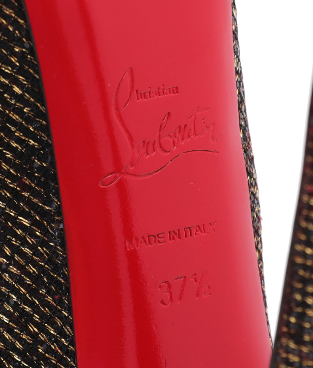 Christian Louboutin Bicolor Lame Daffodile Platform Pumps 37.5