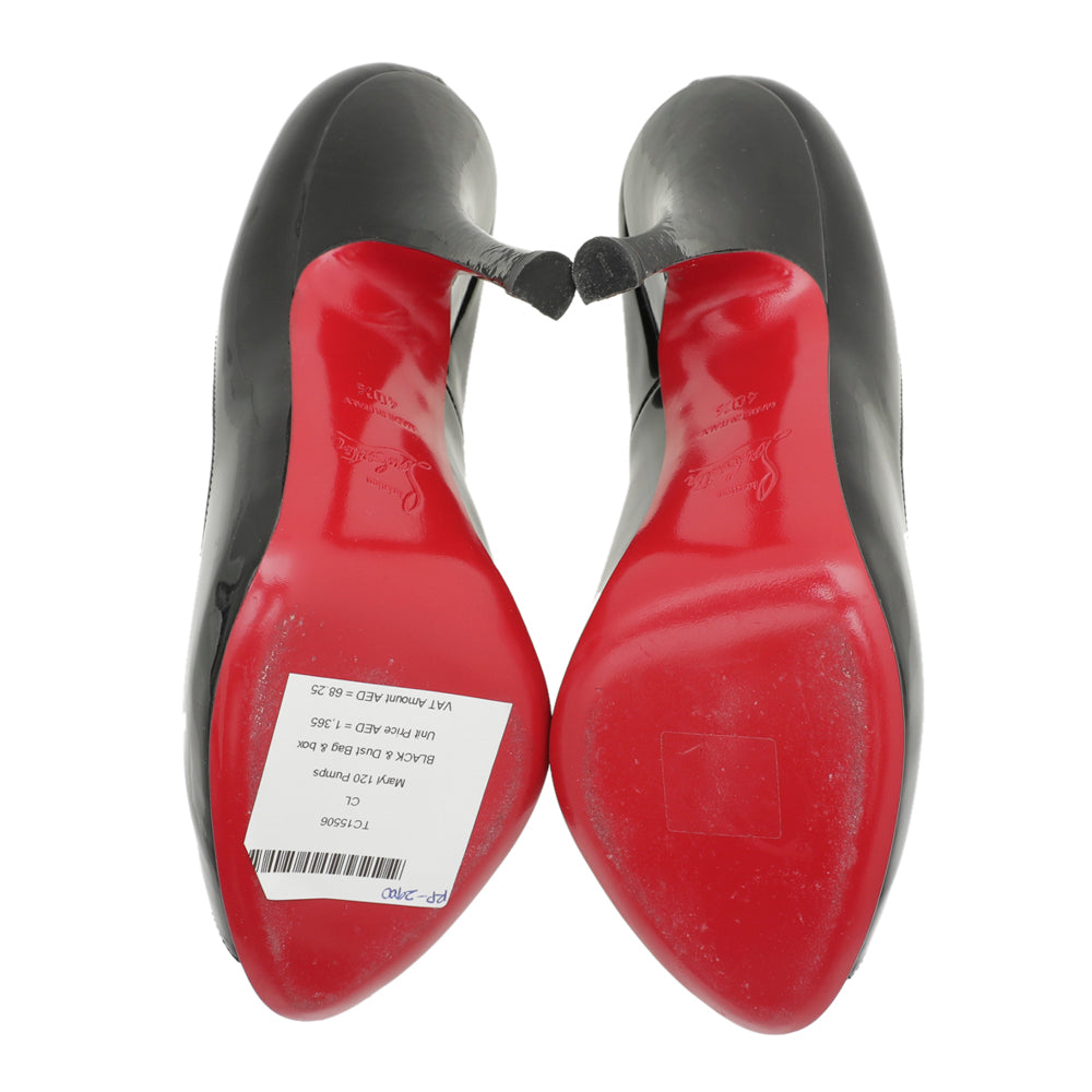 Christian Louboutin Black Maryl 120 Pumps 40.5
