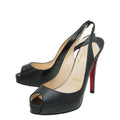 Christian Louboutin Black No Prive Slingback 35.5