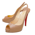 Christian Louboutin Nude No Prive Slingback 37