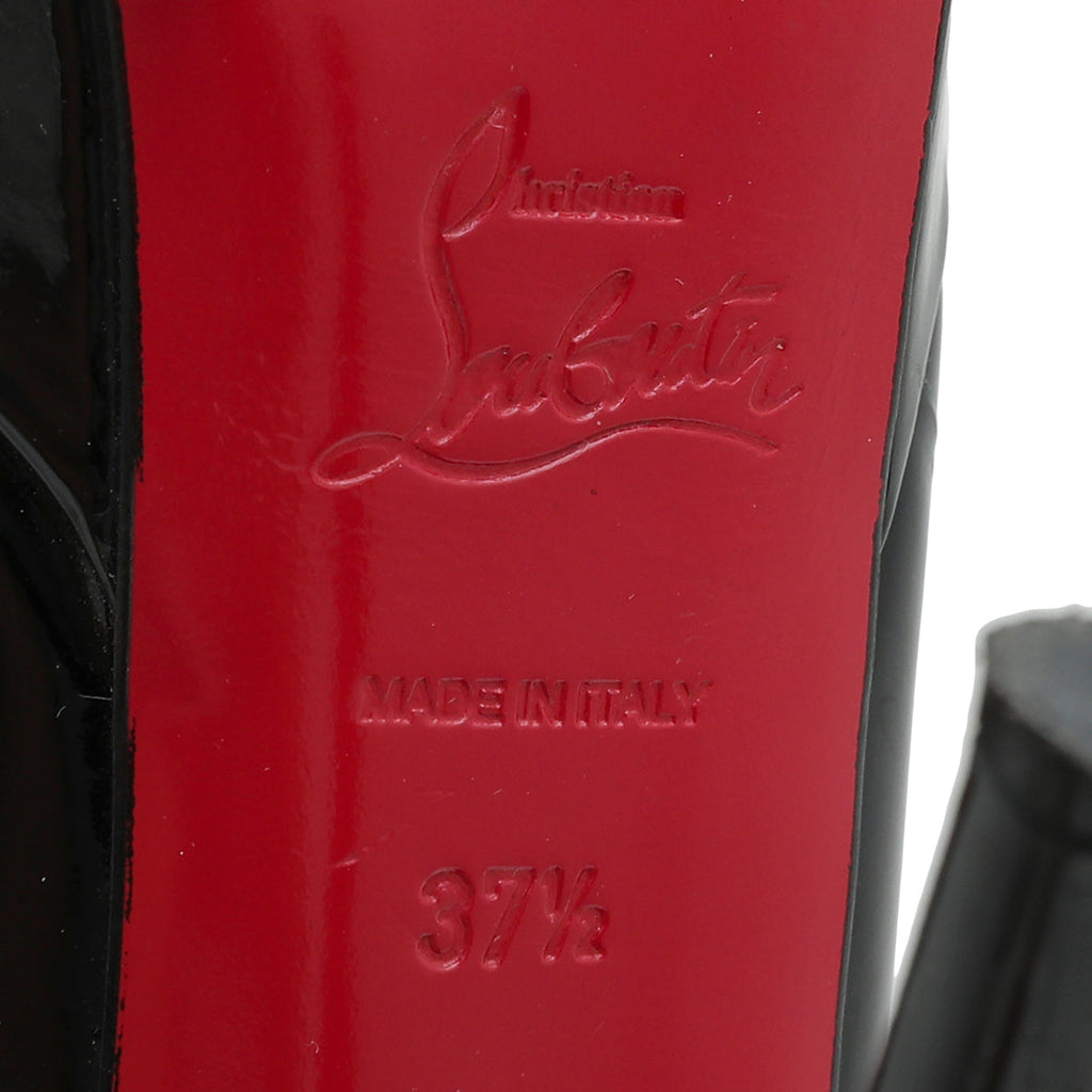 Christian Louboutin Black Bianca Platform Pump 37.5