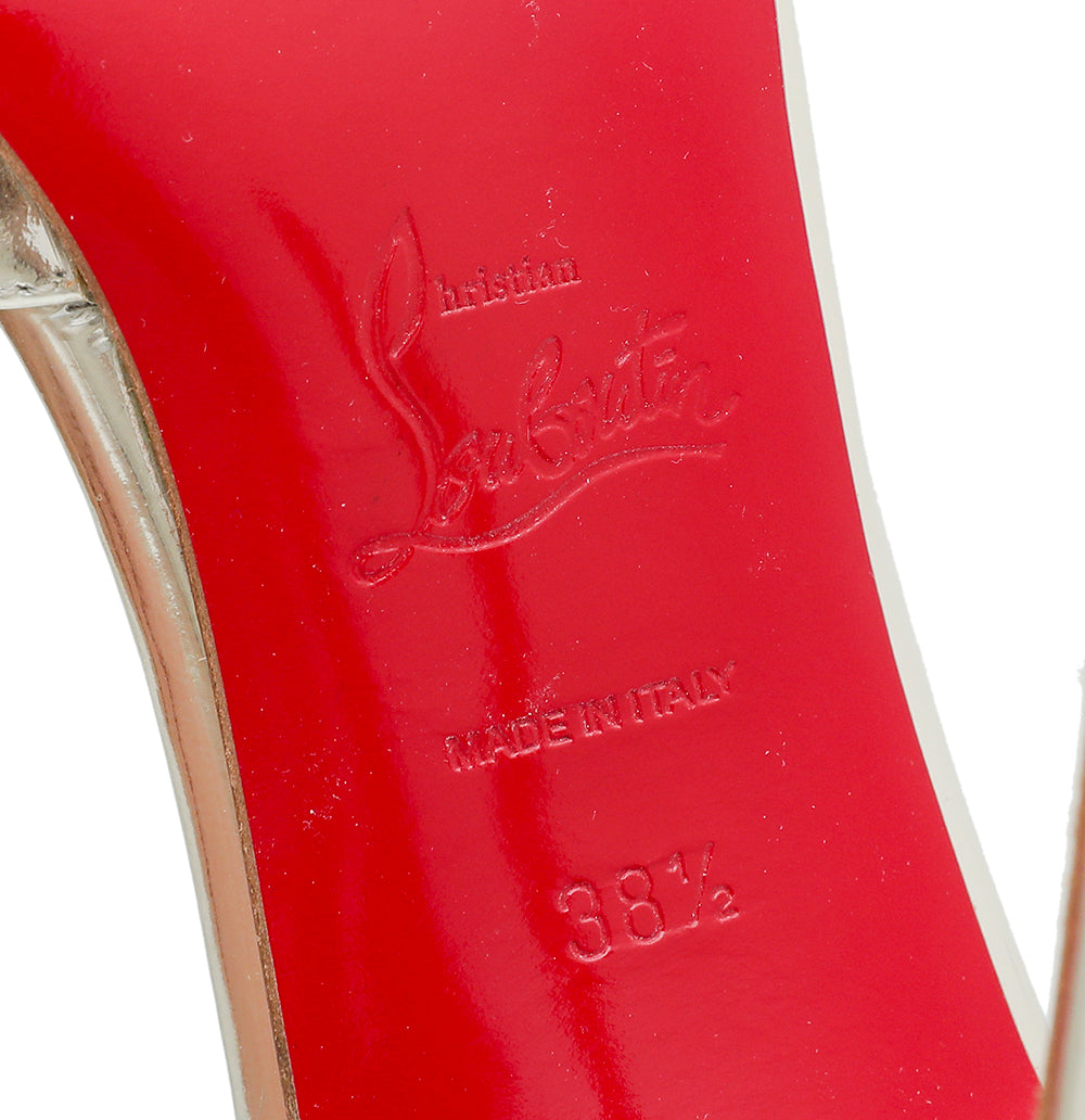 Christian Louboutin Gold Iriza Pump 38.5