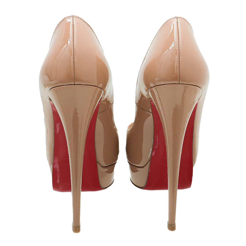 Christian Louboutin Nude Lady Peep Pump 40