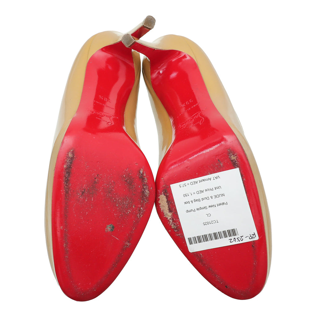 Christian Louboutin Nude New Simple Pump 39.5