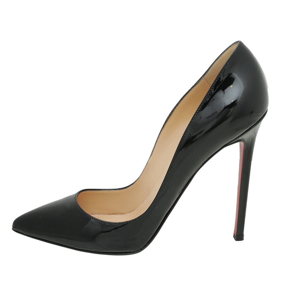 Christian Louboutin Black Pigalle 120 Pump 38.5