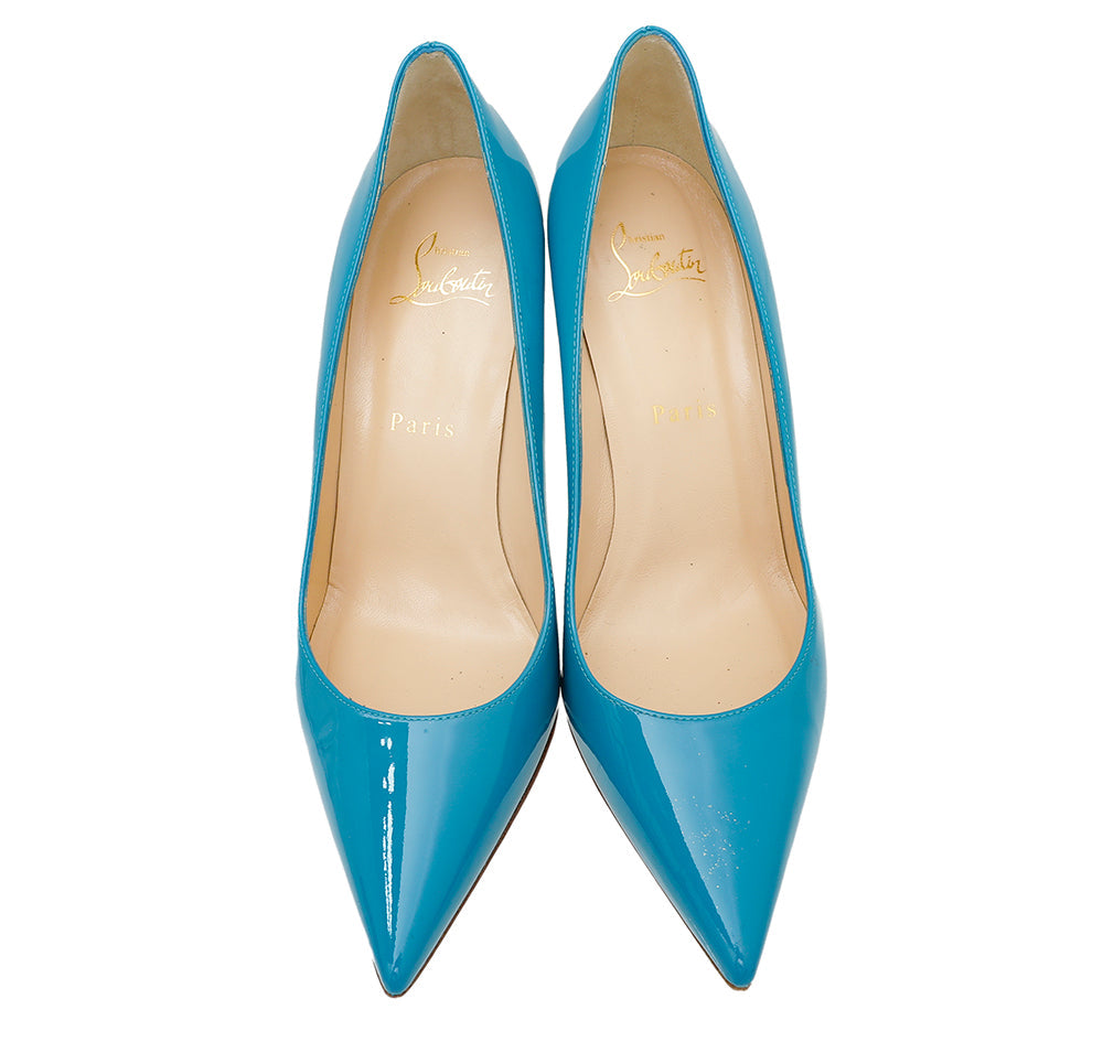 Christian Louboutin Turquoise Pigalle Pump 37