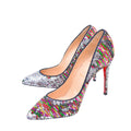 Christian Louboutin Multicolor Sequin Pigalle Follies Stiletto Pump 38