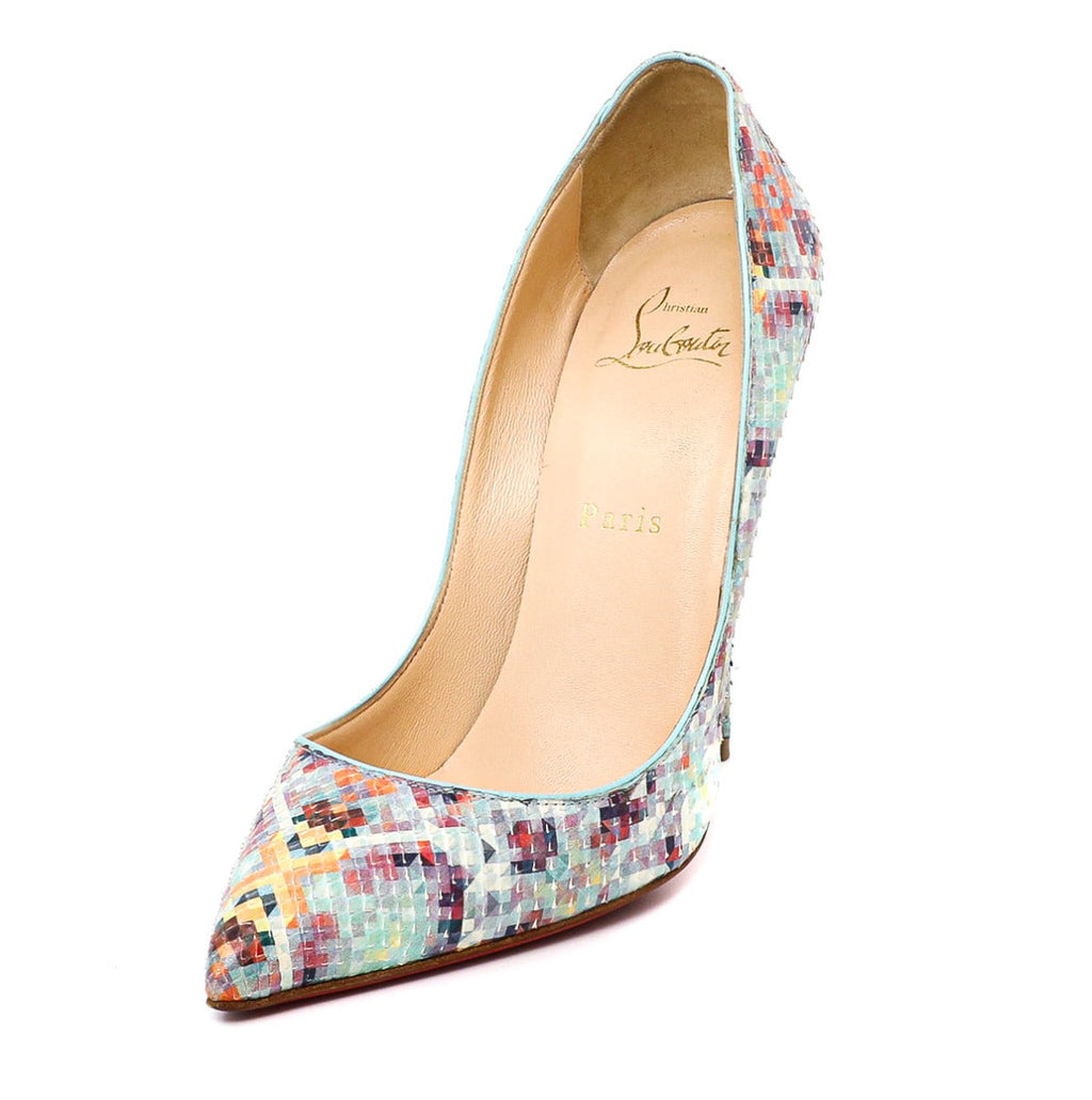 Christian Louboutin Multicolor Python Pigalle Pumps Size 38