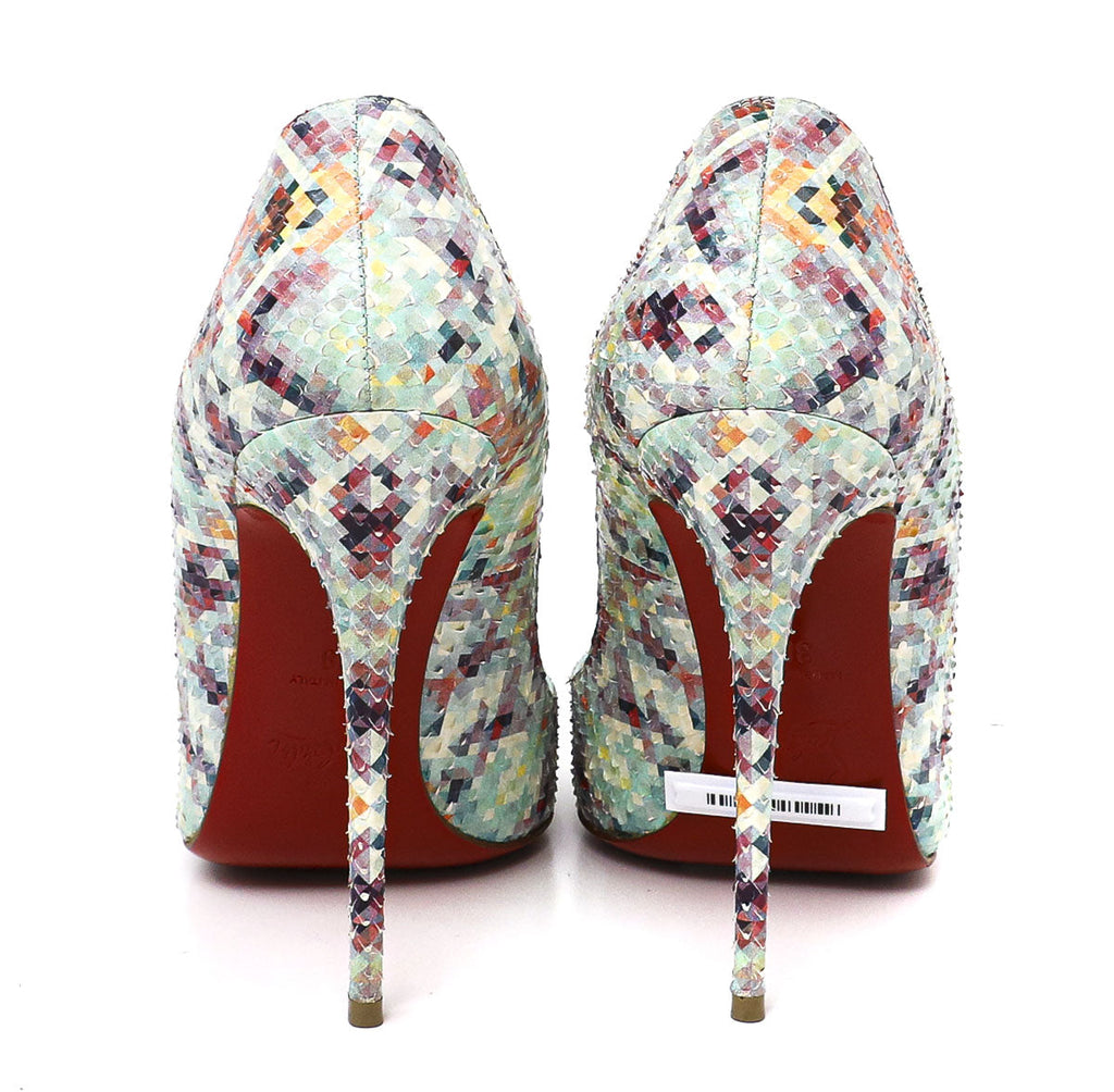 Christian Louboutin Multicolor Python Pigalle Pumps Size 38