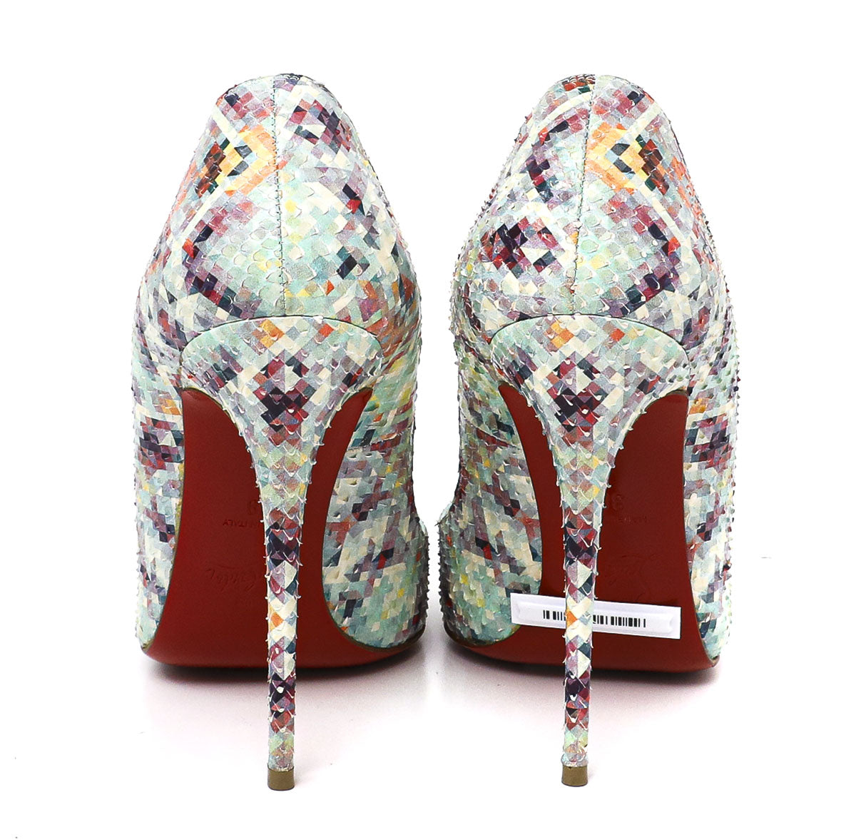Christian Louboutin Multicolor Python Pigalle Pumps Size 38