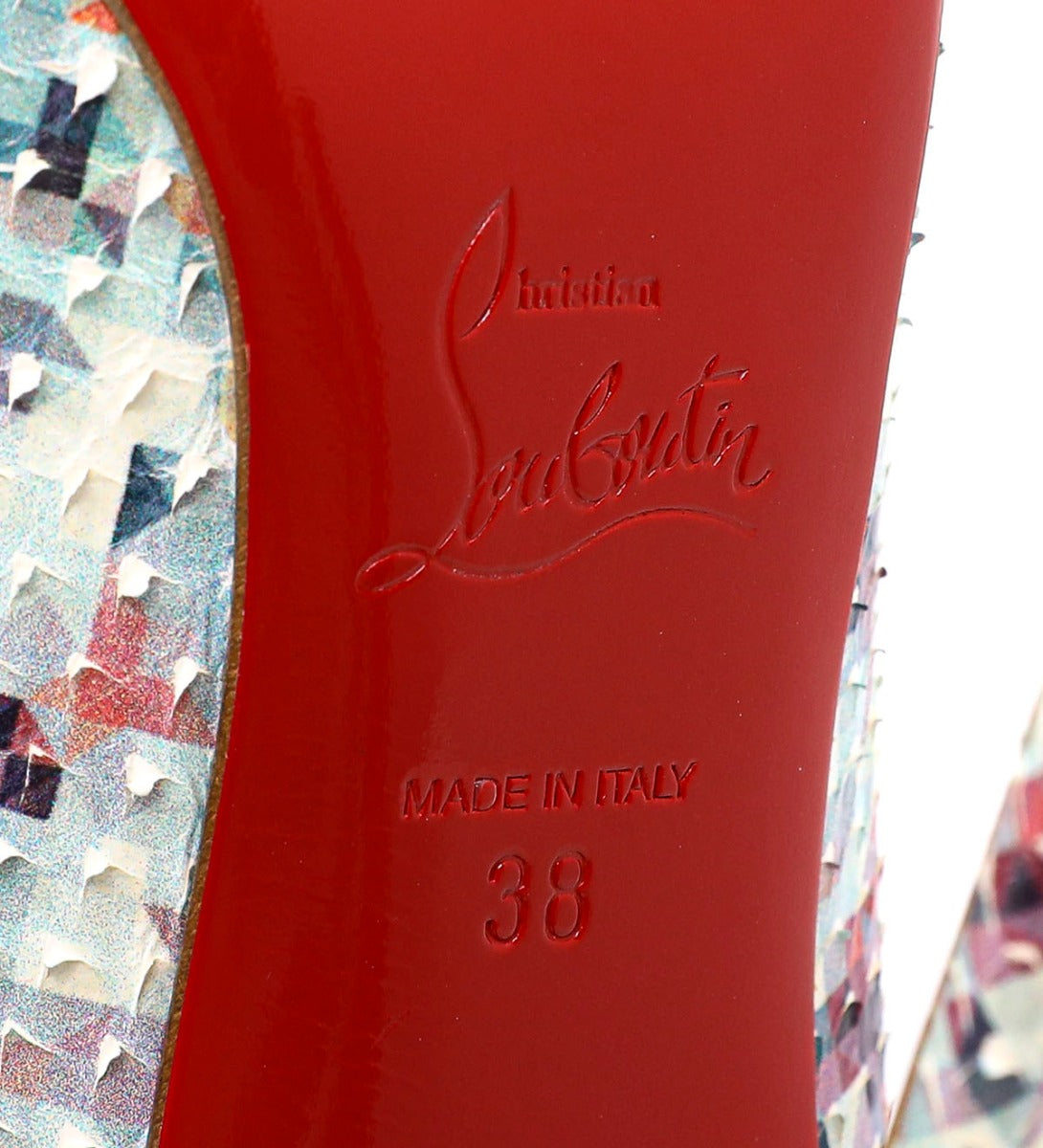 Christian Louboutin Multicolor Python Pigalle Pumps Size 38
