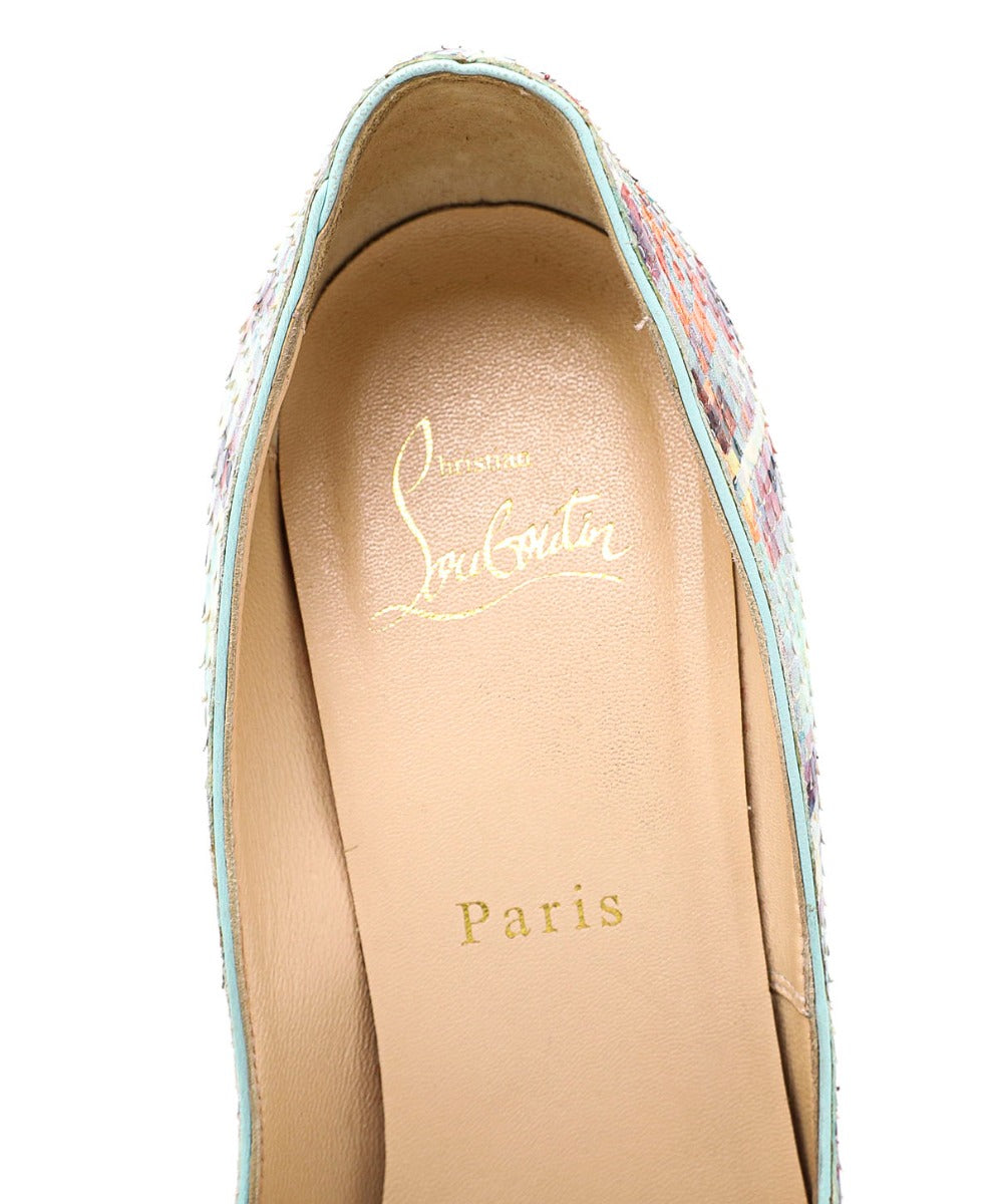 Christian Louboutin Multicolor Python Pigalle Pumps Size 38