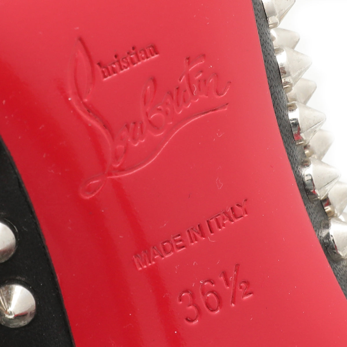 Christian Louboutin Black Spike 100 Pumps 36.5
