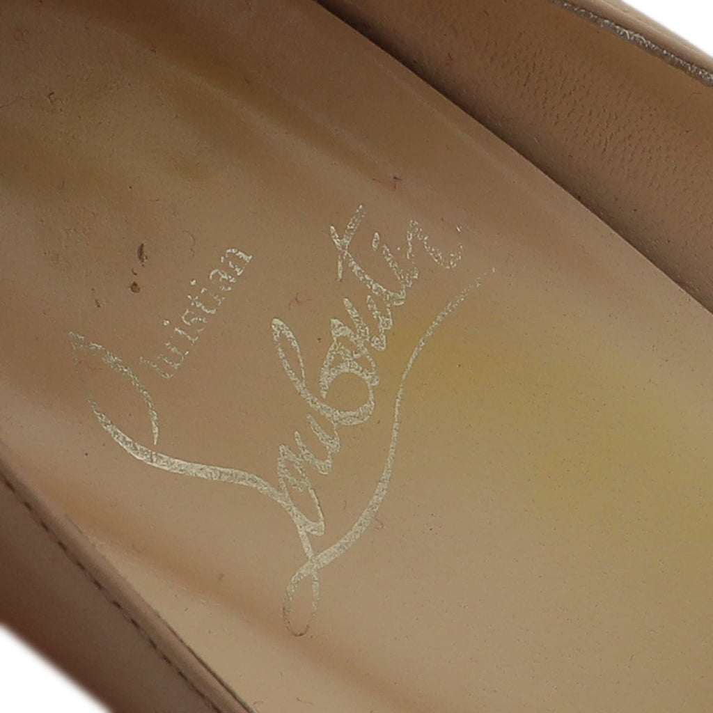 Christian Louboutin Nude Very Prive 100 Pumps 36.5