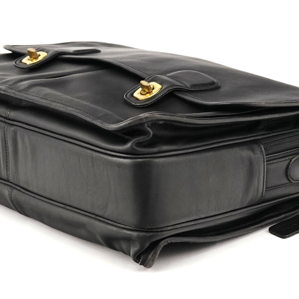 0532 Black Leather Metropolitan 2-Way Bag