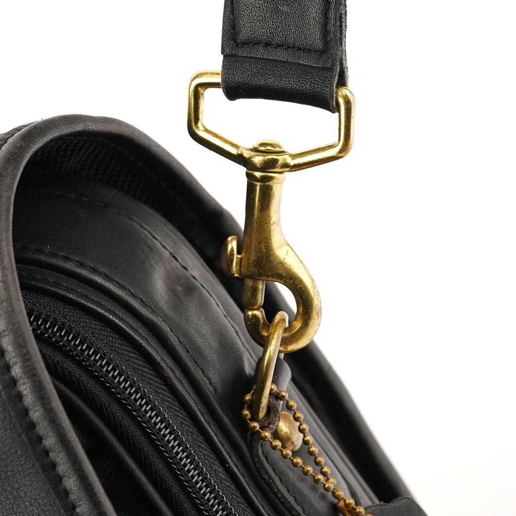 0532 Black Leather Metropolitan 2-Way Bag