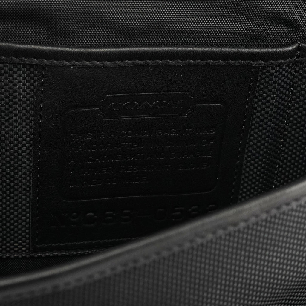 0532 Black Leather Metropolitan 2-Way Bag