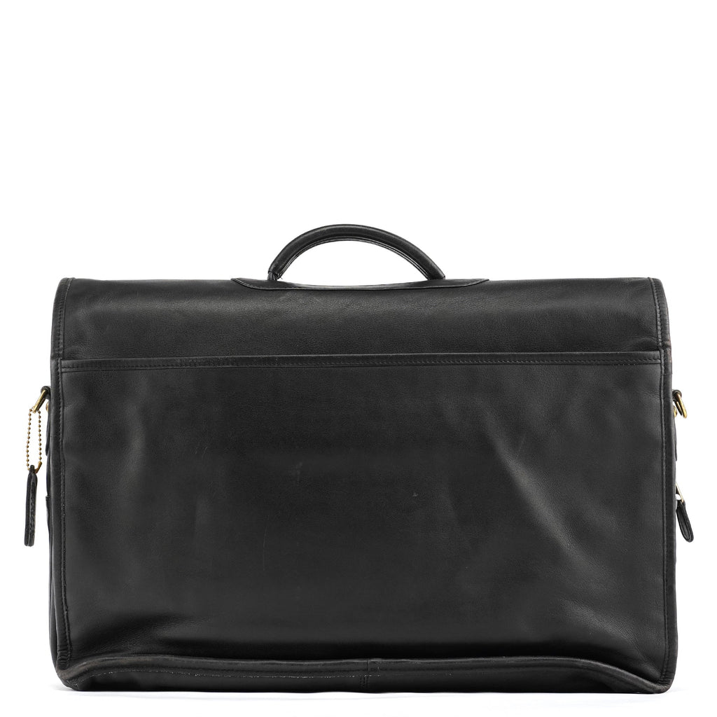 0532 Black Leather Metropolitan 2-Way Bag