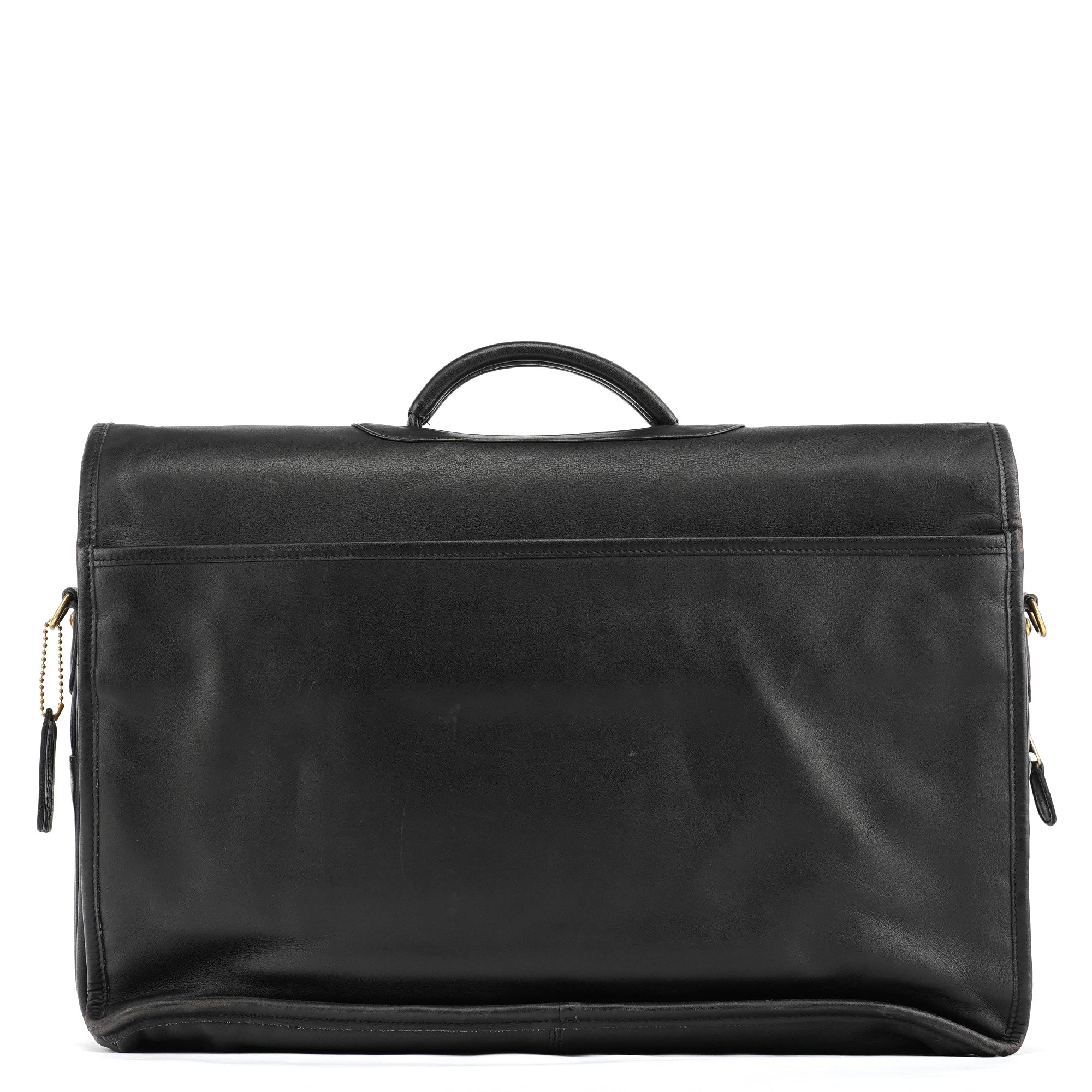 0532 Black Leather Metropolitan 2-Way Bag