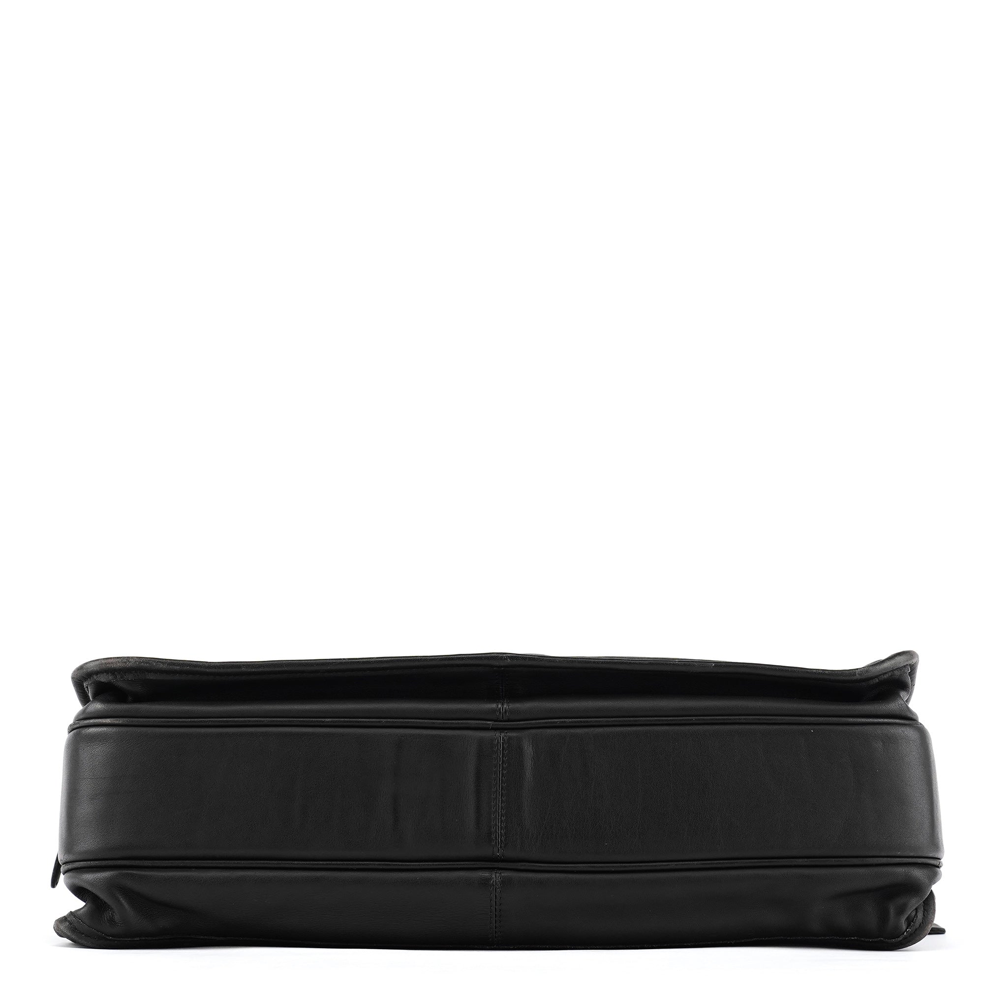 0532 Black Leather Metropolitan 2-Way Bag