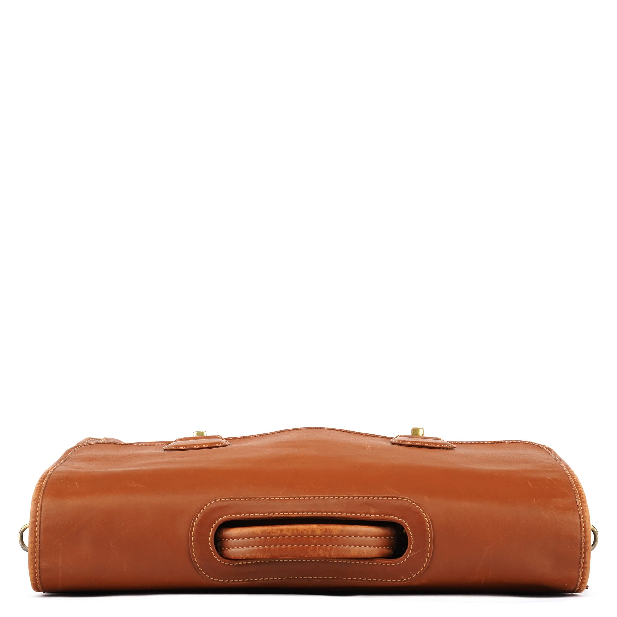 0532 Light Brown Leather Metropolitan 2-Way Bag