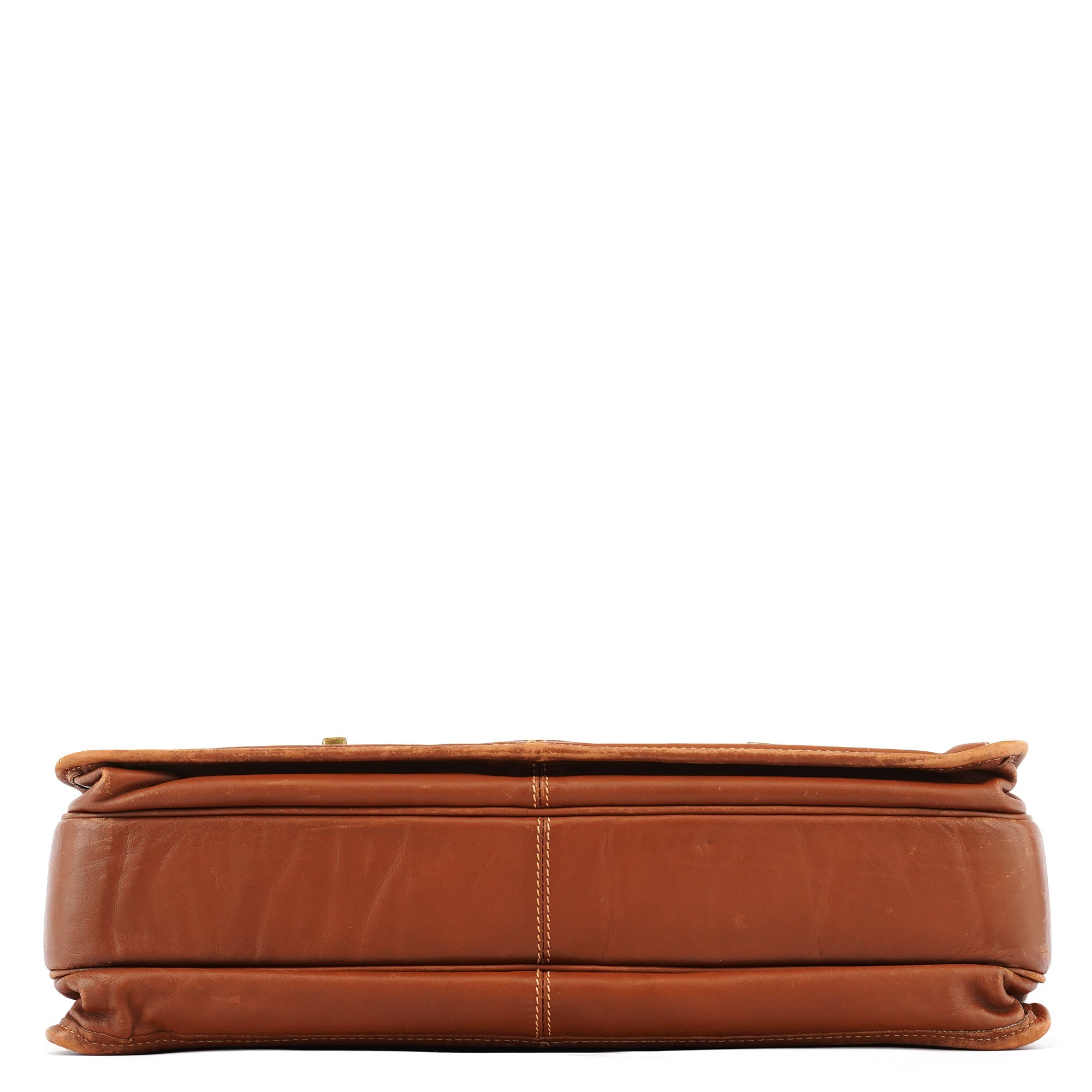0532 Light Brown Leather Metropolitan 2-Way Bag