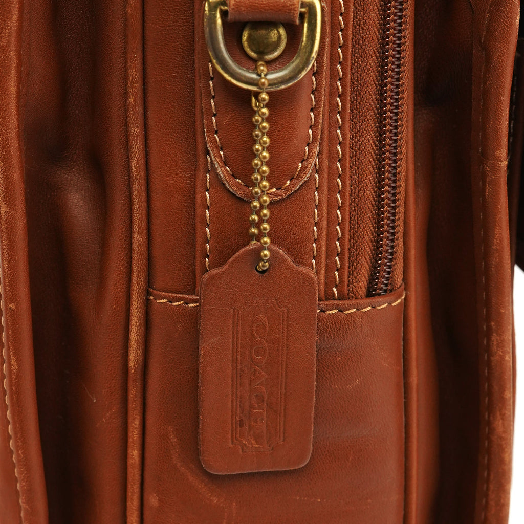 0532 Light Brown Leather Metropolitan 2-Way Bag