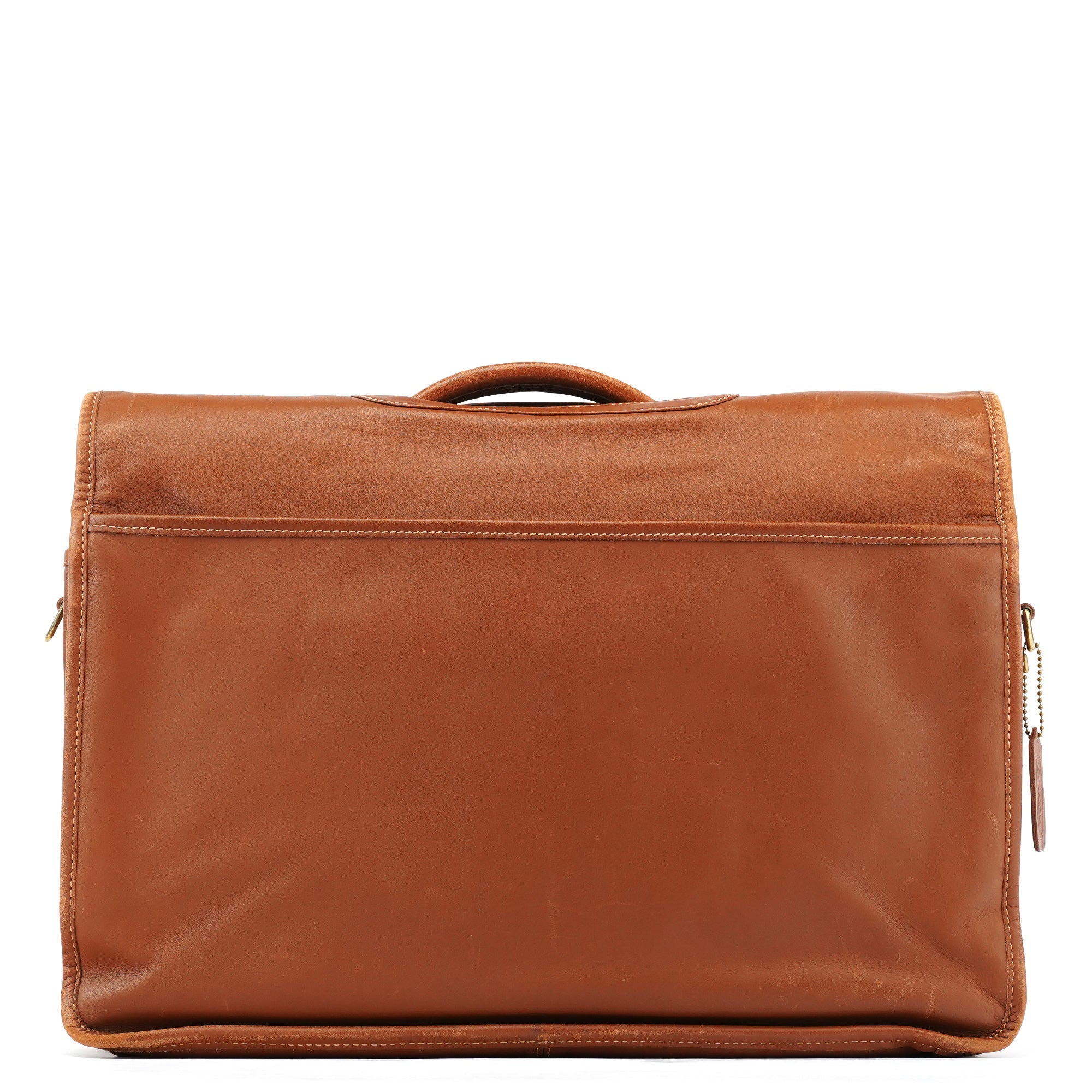 0532 Light Brown Leather Metropolitan 2-Way Bag