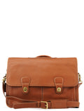 0532 Light Brown Leather Metropolitan 2-Way Bag